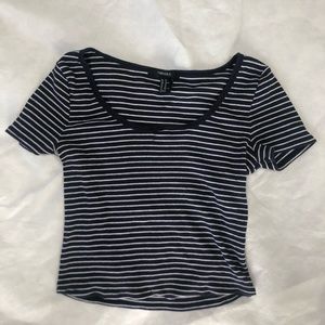 Forever 21 Striped Crop Top Sz XS
